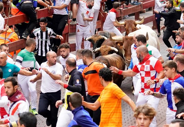 Séptimo encierro de San Sebastián de los Reyes, a 2 de septiembre de 2023.