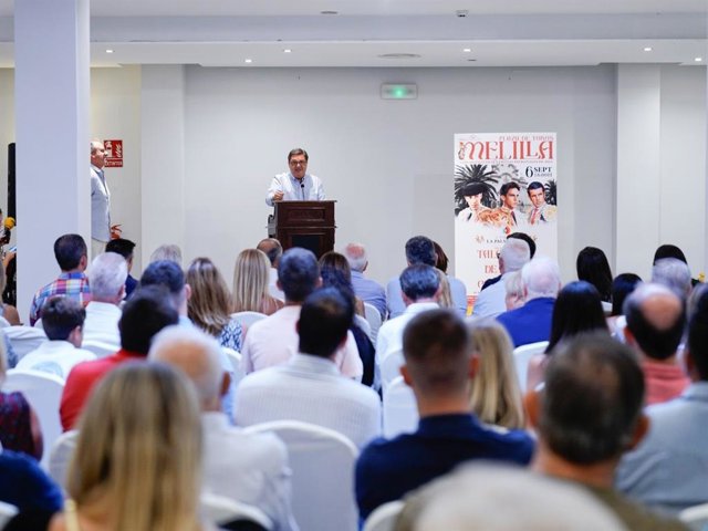 Presentación de una corrida de toros en Melilla.