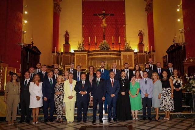 Acto del XX Pregón del Cristo de la Luz de Dalías, a cargo del presidente de la Diputación de Almería.