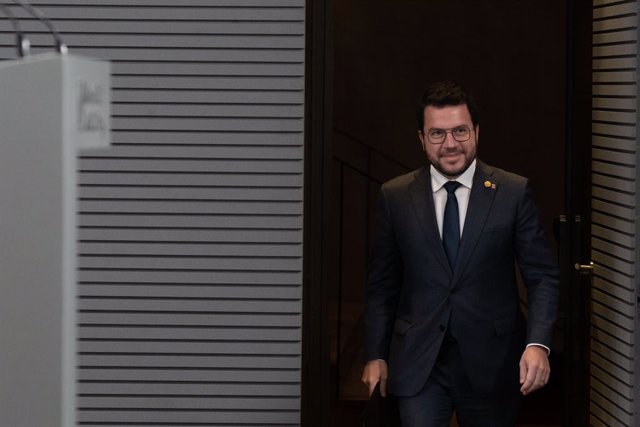 Archivo - El president de la Generalitat, Pere Aragonès