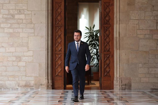 El president de la Generalitat, Pere Aragonès