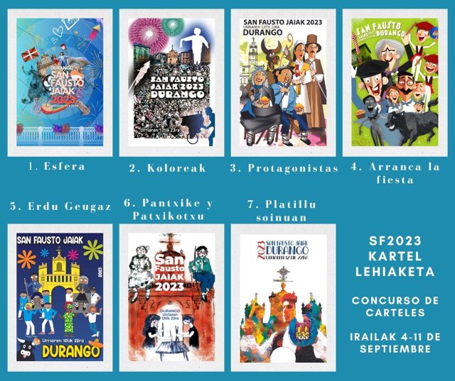 Zazpi kartel finalistak.