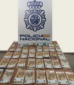 Dinero recuperado del robo en una vivienda en El Puerto.