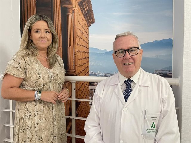 Visita a una de las zonas del hospital donde se ha actuado.