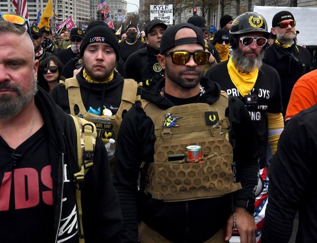 Archivo - El líder de la milicia ultranacionalista Proud Boys, Enrique Tarrio