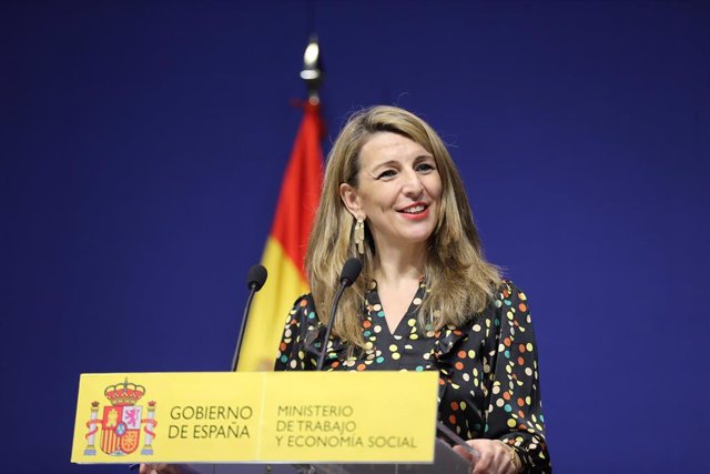 Archivo - La vicepresidenta segunda del Gobierno y ministra de Trabajo en funciones, Yolanda Díaz.