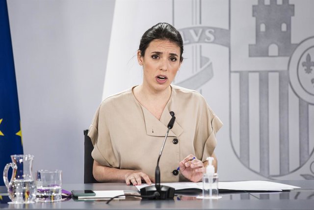 Archivo - La ministra d'Igualtat, Irene Montero