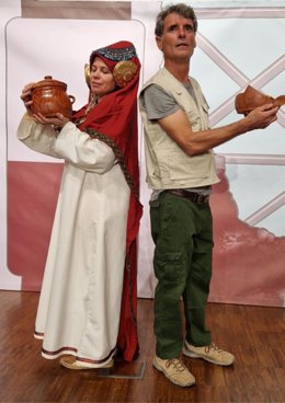 Imagen de una representación teatral sobre la cultura íbera.