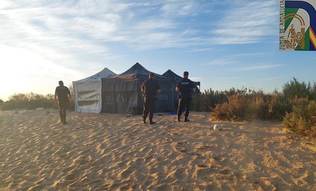 Actuación de la Unidad de Policía Adscrita en 'La Flecha del Rompido'