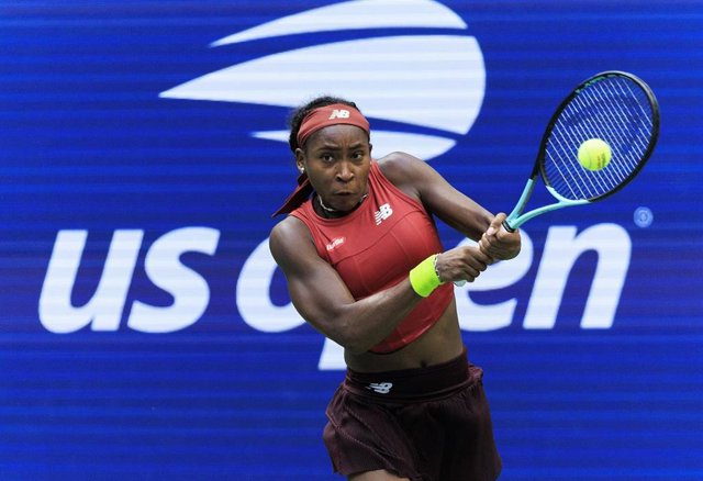 Coco Gauff, durante un partido del US Open.
