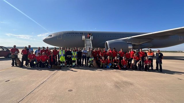 Equipo de ERICAM despega desde la Base Aérea de Torrejón de Ardoz para ayudar en las labores de rescate en Marruecos