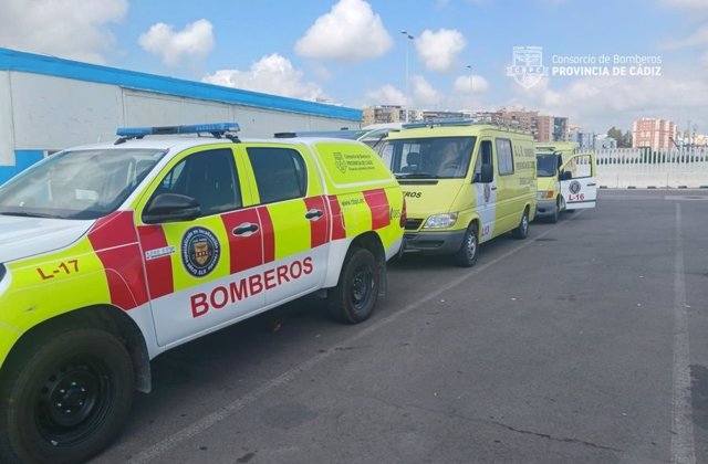 Vehículos del Consorcio Provincial de Bomberos de Cádiz.