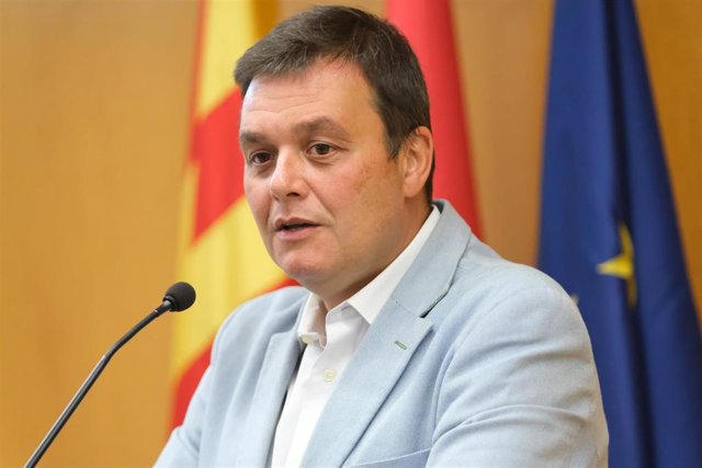 El presidente del Consejo Superior de Deportes (CSD), Víctor Francos, ofrece una rueda de prensa, en la Subdelegación del Gobierno en Tarragona, a 28 de agosto de 2023, en Tarragona, Cataluña (España).
