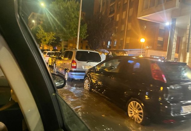 Lluvias intensas en Barakaldo (Bizkaia)