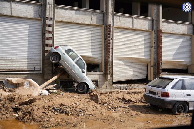 Daños materiales por las inundaciones en la ciudad de Derna, en el este de Libia, a causa del paso de la tormenta 'Daniel'