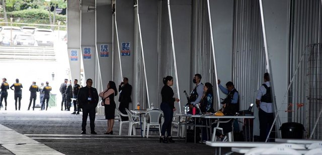 Registro en las instalaciones del Centro de Operaciones del Proceso Electoral del TSE en Guatemala