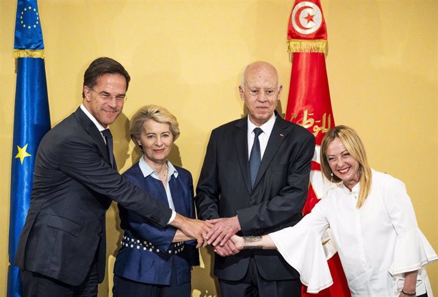 Archivo - Visita de líderes europeos a Túnez a mediados de julio