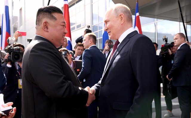 El líder de Corea del Nord, Kim Jong-un, i el president de Rússia, Vladímir Putin