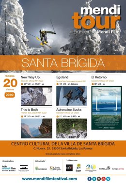 Cartel de la edición 2023 del Mendi Tour en Gran Canaria, el 20 de octubre en Santa Brígida