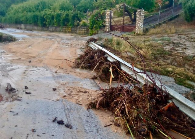 Daños producidos por la tormenta en Alcalá la Real.