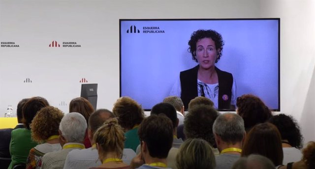 La secretària general d'ERC, Marta Rovira, participa en el Consell Nacional d'ERC