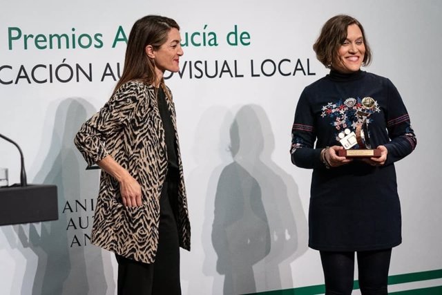 Entrega, en una edición anterior, de los Premios Andalucía de Comunicación Audiovisual Local