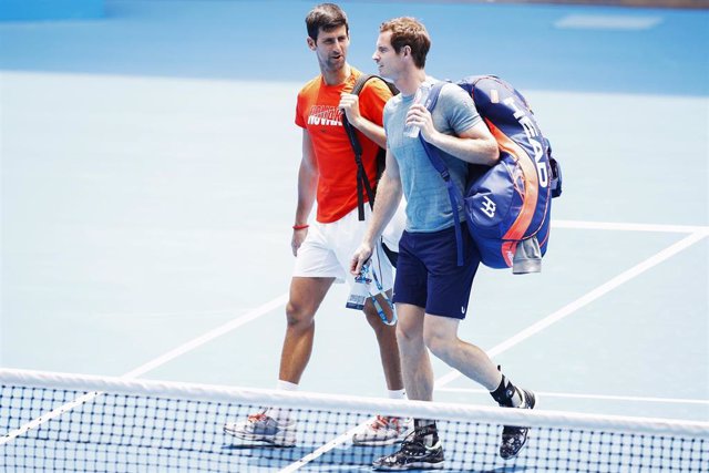 Archivo - Andy Murray y Novak Djokovic