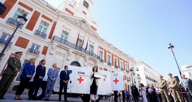Empresarios madrileños, a través de la Fundación CEOE, colaboran para enviar a Ucrania una ambulancia blindada
