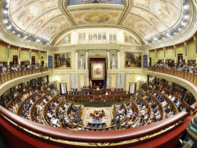 Pla general de l'hemicicle del Congrés dels Diputats