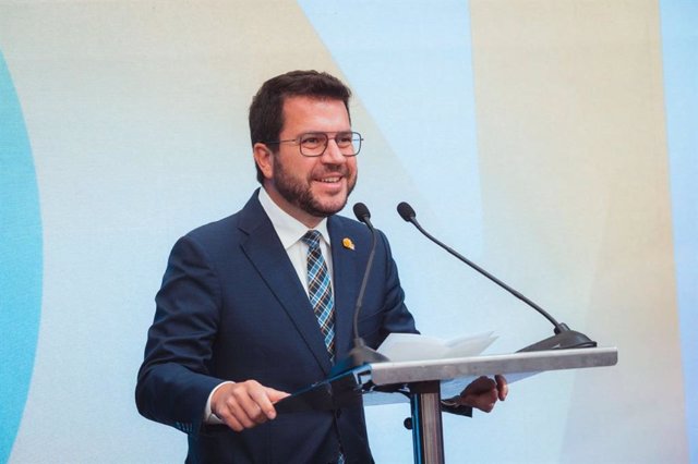 El president de la Generalitat, Pere Aragonès, a Vila-seca