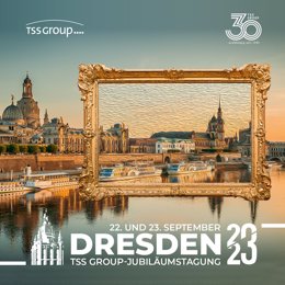 Cartel del congreso de la red alemana TSS que se celebra en Dresde con la participación de Andalucía.