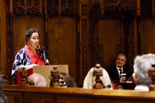 Natjat el Hachmi en el pregón de la Mercè de Barcelona