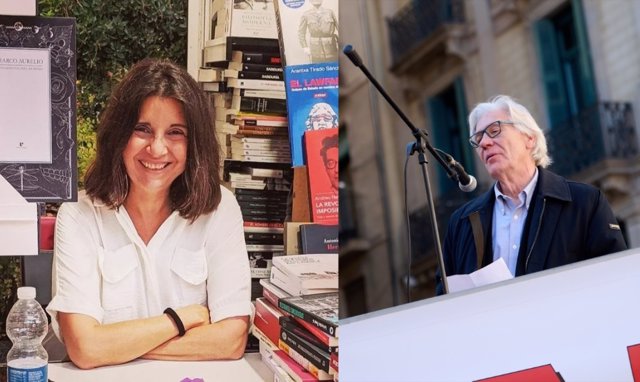 La escritora Gabriela Bustelo y el periodista y expresidente del Foro de Ermua, Iñaki Ezkerra, fundadores de La Tercera España.