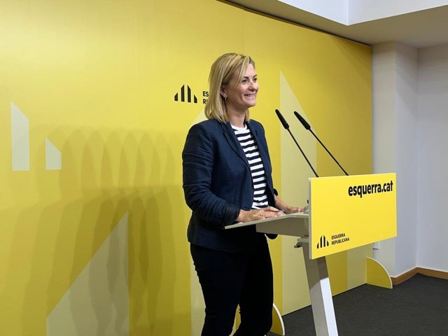 La portaveu d'ERC, Raquel Sans