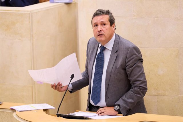 El diputado del PP Iñigo Fernández interviene en el Parlamento