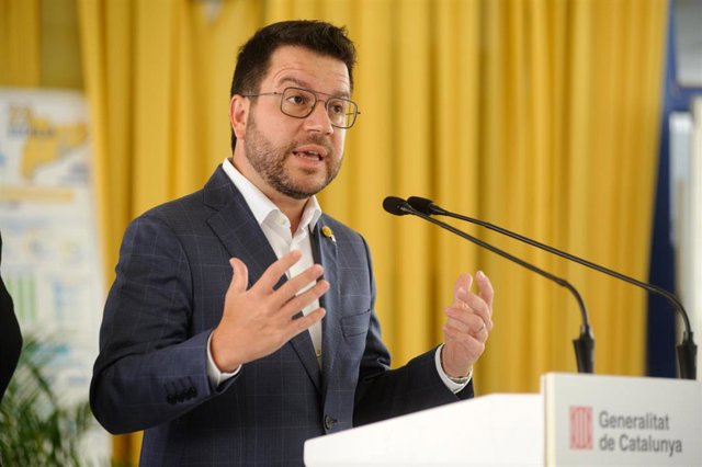 Archivo - El presidente de la Generalitat, Pere Aragonès