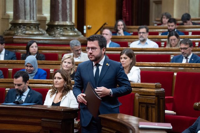 El president de la Generalitat, Pere Aragonès