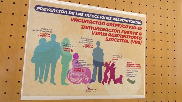 Cartel vacunación gripe