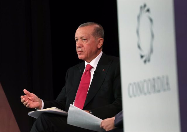 El presidente de Turquía, Recep Tayyip Erdogan, durante un acto en Nueva York, Estados Unidos