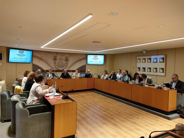 La consejera de Salud y Políticas Sociales, María Martín,  comparece en el Parlamento para exponer las líneas principales de su departamento en esta legislatura