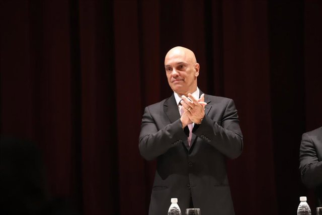 Archivo - El presidente del Tribunal Superior Electoral y magistrado del Supremo de Brasil, Alexandre de Moraes.