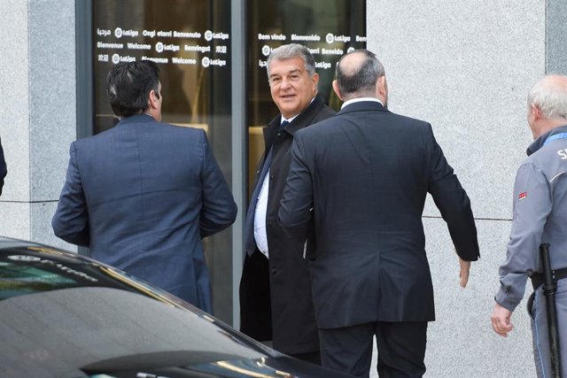 Archivo - El president del FC Barcelona, Joan Laporta