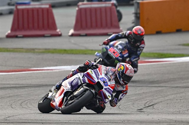 El piloto español Jorge Martín durante el Gran Premio de la India 2023