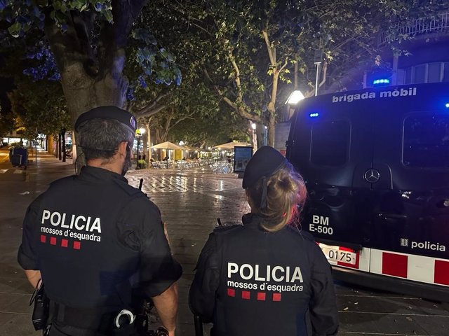 Imatge de l'operatiu policial
