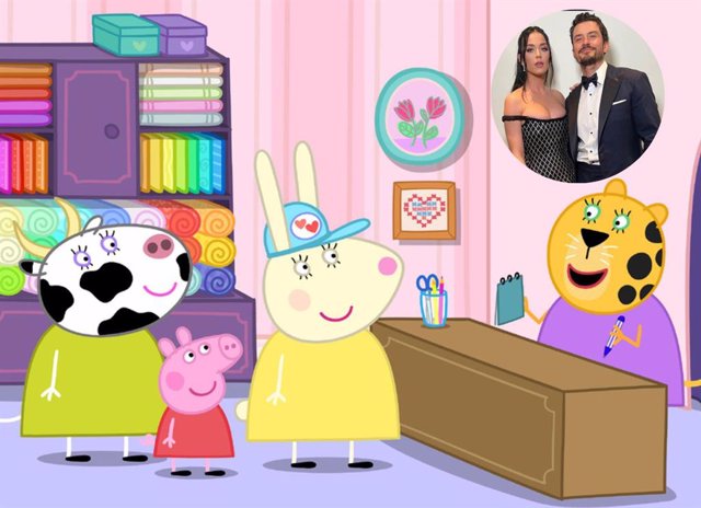 Katy Perry y Orlando Bloom se adentran en el mundo de Peppa Pig para conmemorar su 20º aniversario