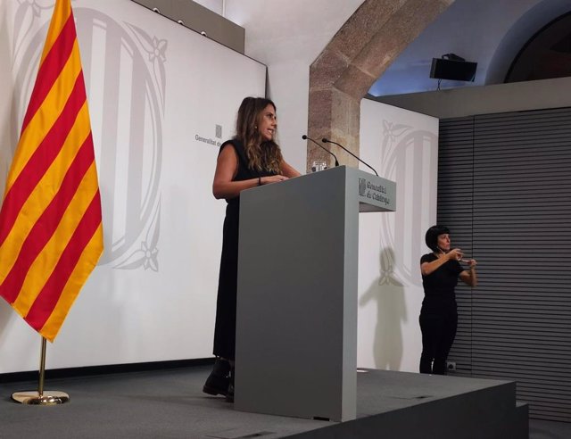 La portaveu del Govern de la Generalitat, Patrícia Plaja
