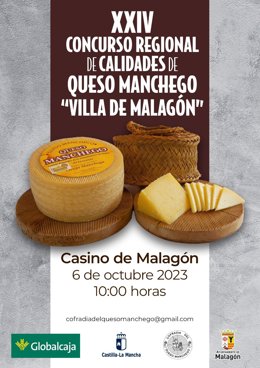 Cartel del XXIV Concurso Regional de Calidades del Queso Manchego