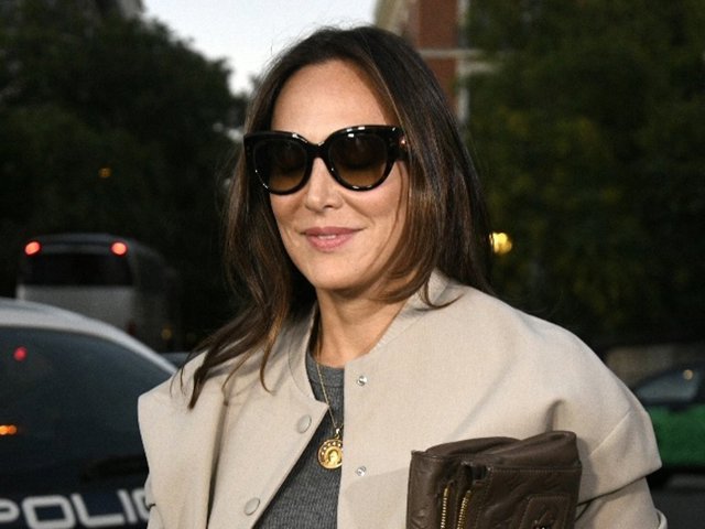 Tamara Falcó llega a la iglesia de los Jerónimos para asistir a una misa funeral en memoria de Marta Chávarri, a 4 de octubre de 2023, en Madrid (España).