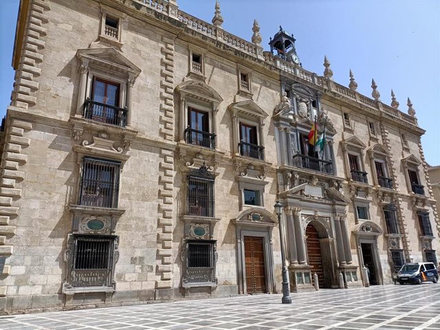 Archivo - Real Chancillería de Granada, sede del Tribunal Superior de Justicia de Andalucía.
