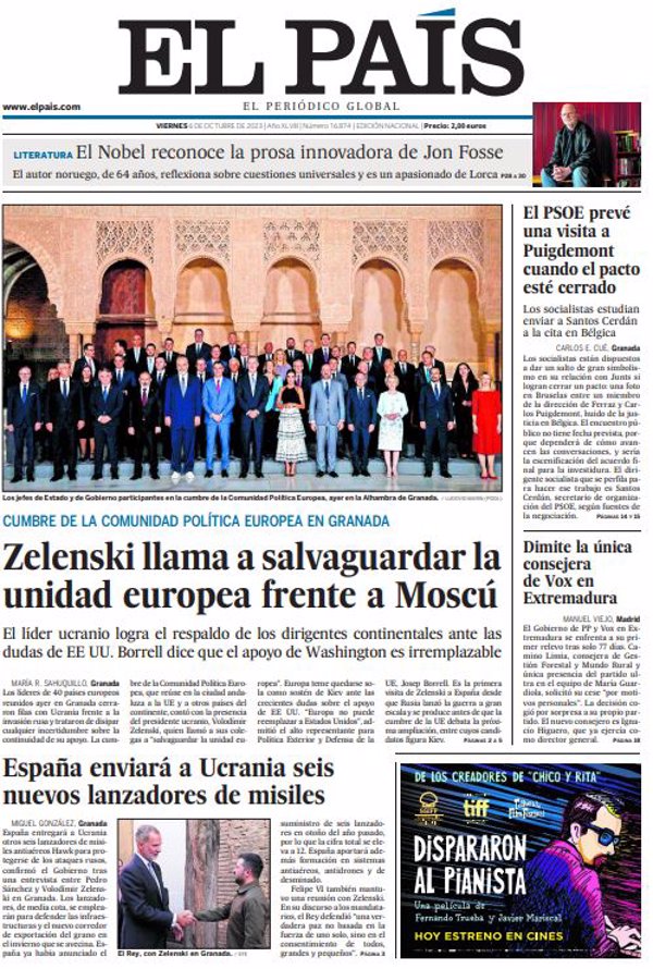 Portadas de periodicos españa